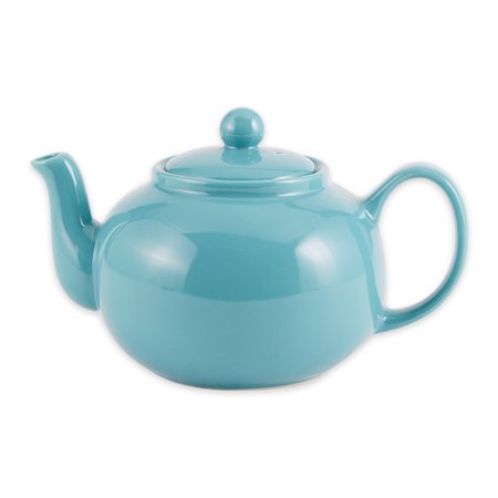 RSVP INTERNATIONAL Stoneware Teapot, Turquoise CHAI-T